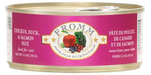 Fromm Four Star Cat Duck / Salmon Pate 5.5 oz (Case of 12)