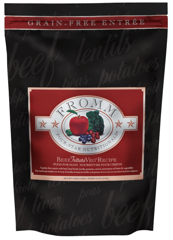 Fromm Four Star Grain Free Beef Frittata Veg Dry Dog Food