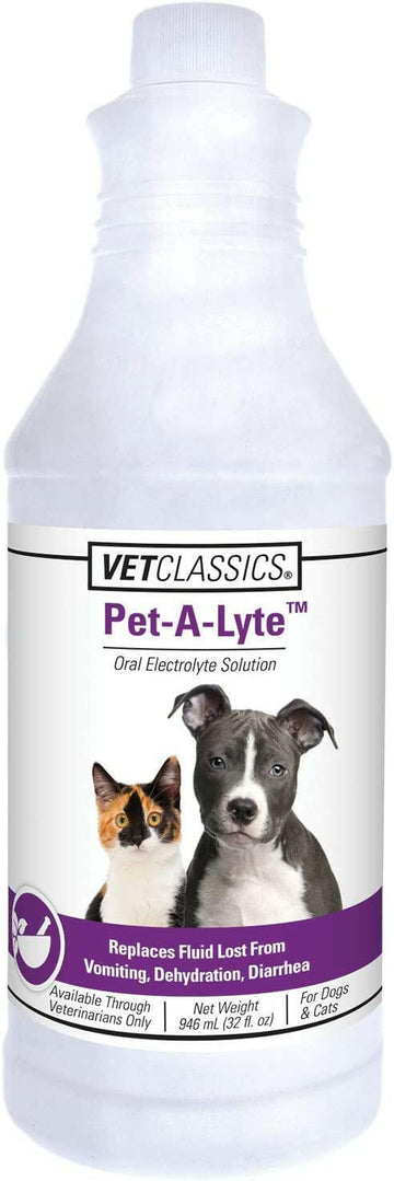 Vet Classics Pet-A-Lyte Oral Electrolyte Solution for Dogs & Cats (32 oz)