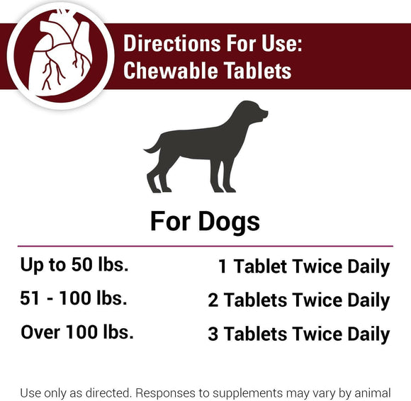 Vet Classics Cardiovascular Support for Dogs (120 Chew Tabs)