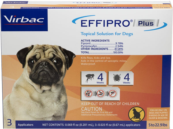 Effipro Plus for Small Dogs 5-22.9 lbs (3 doses)