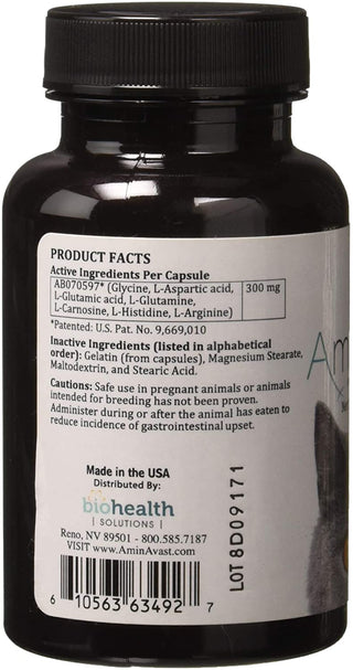 Aminavast cat kidney supplement in a bottle