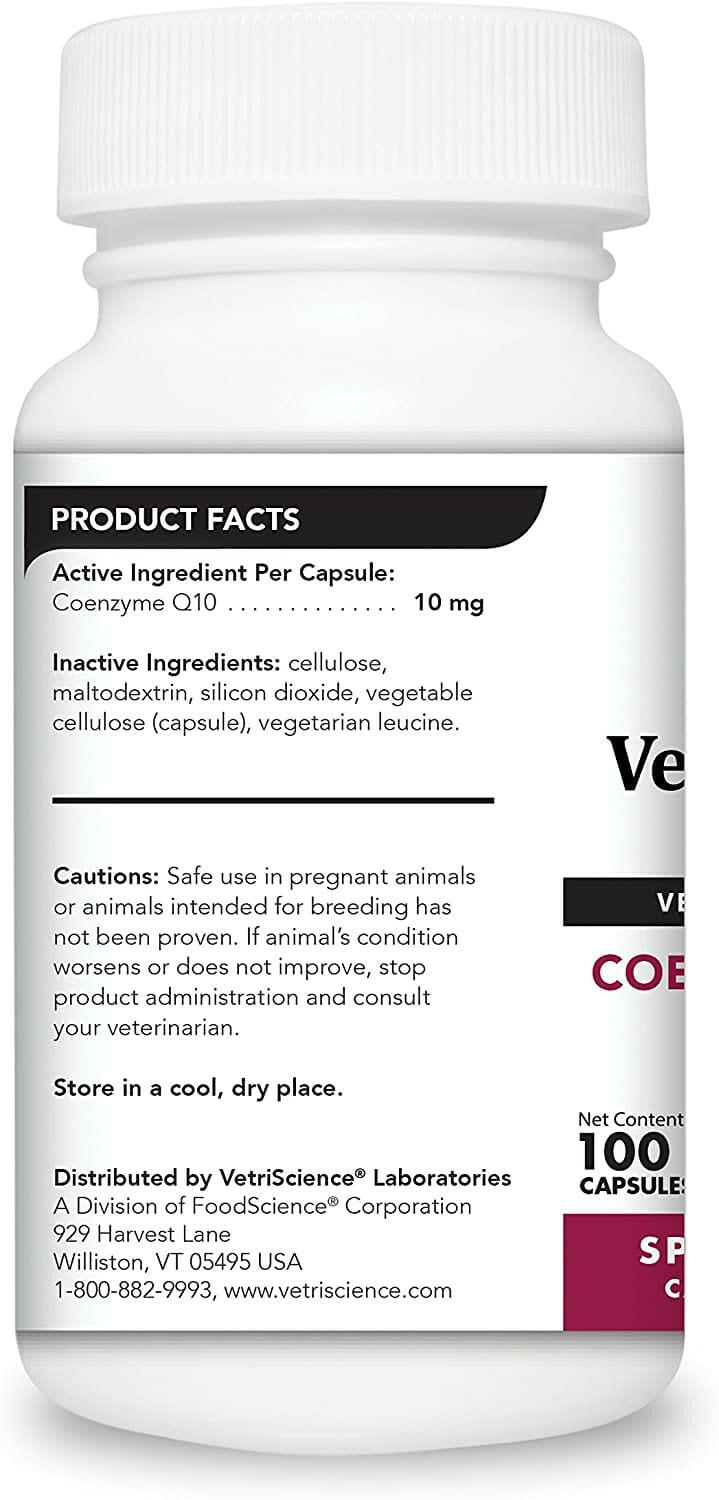 backside of vetriscience coenzyme q10