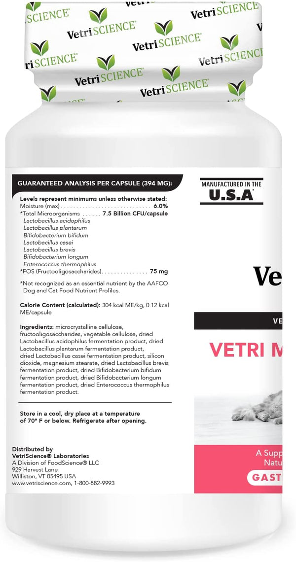 VetriScience Vetri Mega Probiotic Capsules for Cats & Dogs