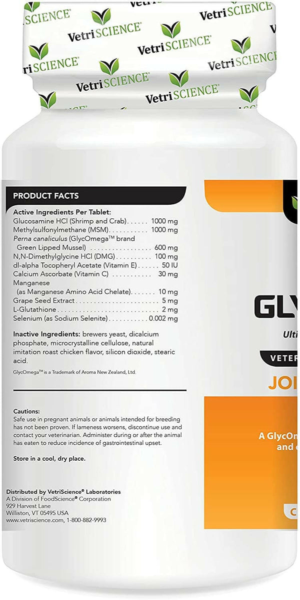 VetriScience GlycoFlex Stage 3 Joint Supplement for Dogs (120 chewable tablets)