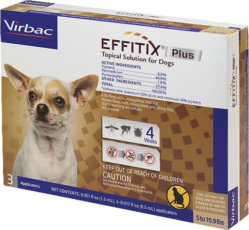 Effitix Plus for Toy Dogs 5-10.9 lbs (3 doses)