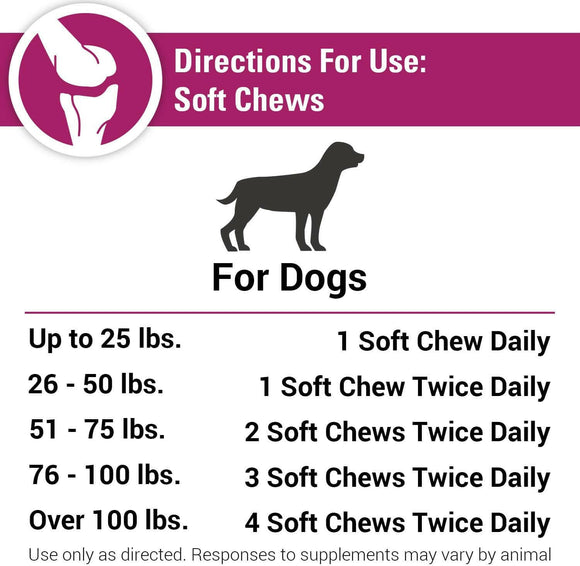 Vet Classics Joint Support Plus for Dogs (120 Soft Chews)