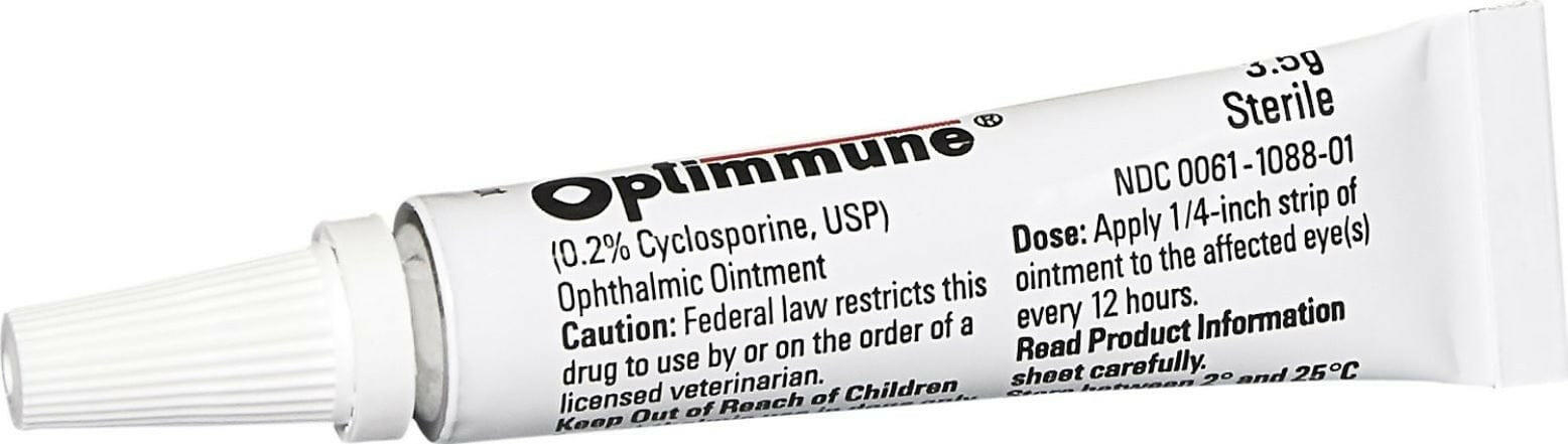 Optimmune (0.2% Cyclosporine) Ophthalmic Ointment for Dogs