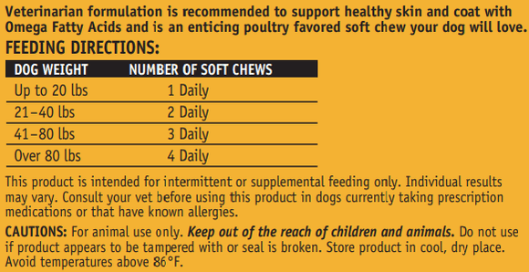 Vet Worthy Wild Alaskan Salmon Oil Skin & Coat Chews (30 ct)