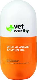Vet Worthy Wild Alaskan Salmon Oil Skin & Coat Chews (30 ct)-1
