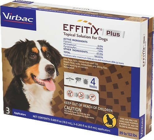 Copy of Effitix Plus for Extar Large Dogs 89-132 lbs (3 doses)