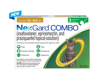 NexGard COMBO Topical for Cats 5.6-16.5 lbs