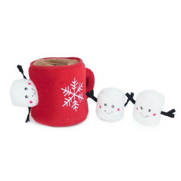 ZippyPaws Holiday Burrow Dog Toy, Hot Cocoa